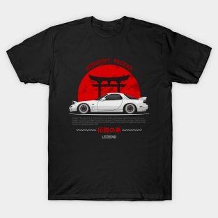 Street Tuner White FD3S RX7 JDM T-Shirt